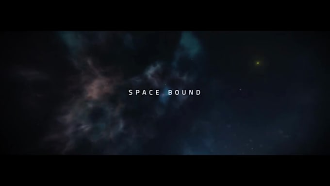 create a cinematic space bound titles animation
