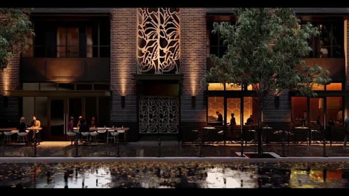create 3d model and realistic render exterior, interior