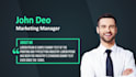 create custom resume or CV video portfolio and presentations