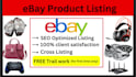 do ebay listing, ebay product listing, ebay SEO listing, ebay lister