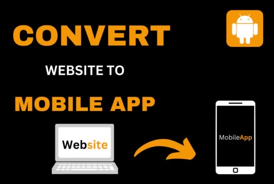 convert website to android and ios app in 30 mintues