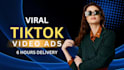 create viral tiktok video ads, dropshipping facebook ads creatives