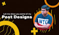 design attractive social media posts