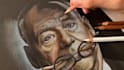 draw realistic pencil portrait, color pencil, pencil sketch