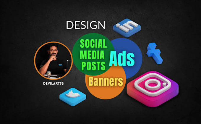 design unique social media post ,ads or banners