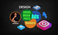 design unique social media post ,ads or banners