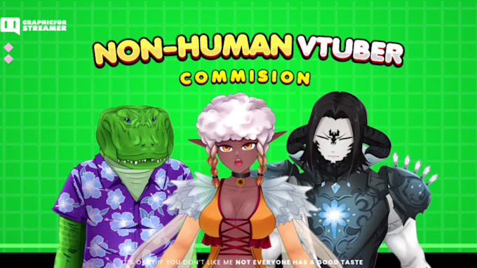 design live2d non human vtuber model for streamers