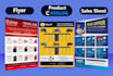 do a professional product catalog design and sales sheet design