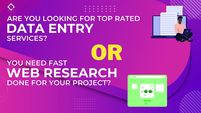 do perfect data entry and web research