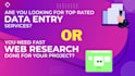 do perfect data entry and web research