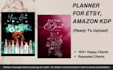 design custom canva planners and journals for etsy and amazon KDP