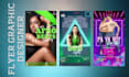 create event flyers, sports, and social media flyers in any size
