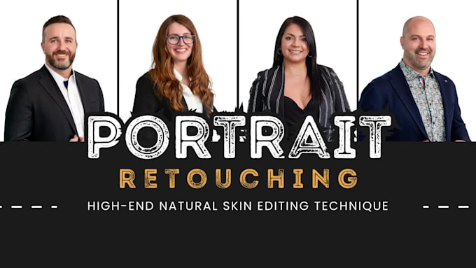 do portrait photo editing, retouching in photoshop