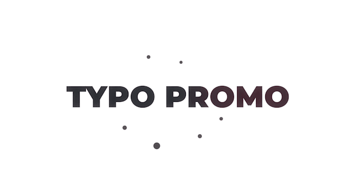 create kinetic typo promo for social media