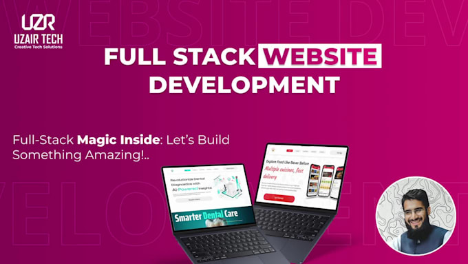 build scalable full stack website development laravel node js react js next js
