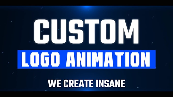 create custom animated logo intro and youtube intro video