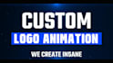 create custom animated logo intro and youtube intro video