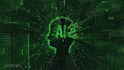 create digital data code matrix logo, text, image reveal