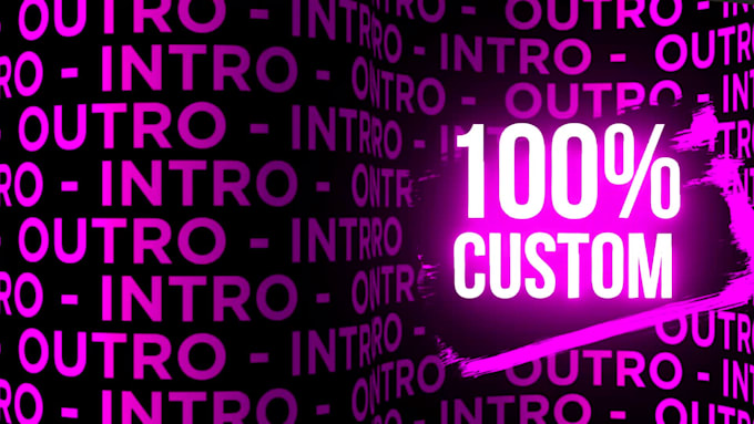 create custom animated logo reveal, intro and outro video