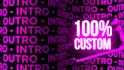 create custom animated logo reveal, intro and outro video