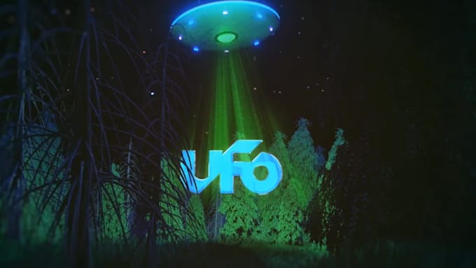 make alien ufo logo reveal intro
