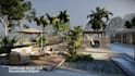 do backyard landscape design, garden, pool,  patio, fireplace and terrace
