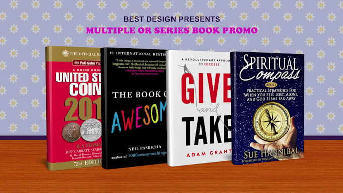 create multiple or series book promo or trailer video