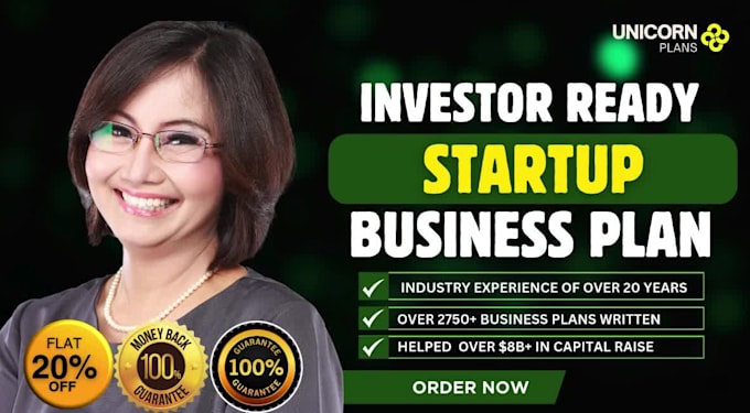 write pro business plan for startup, pitch deck proposal, business plan writer