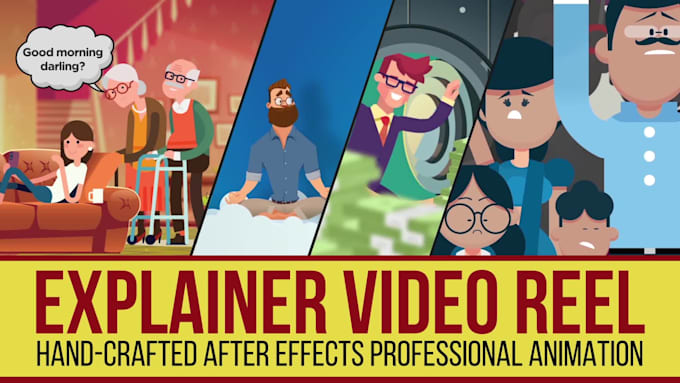 create 2d explainer video with character animation