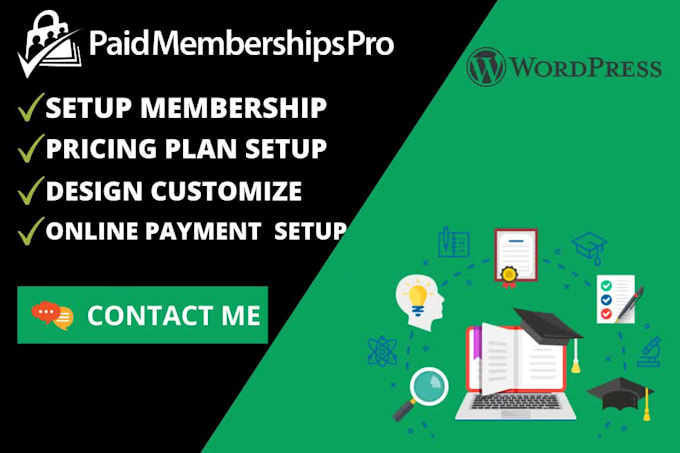 build wordpress membership website or setup paid membership pro in your website