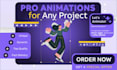 design custom 2d motion graphics and professional logo animation