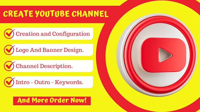 create and setup youtube channel