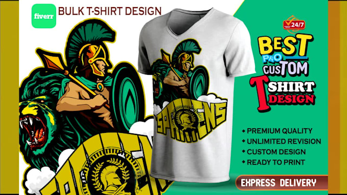 custom cartoon illustration tshirt design retro typography