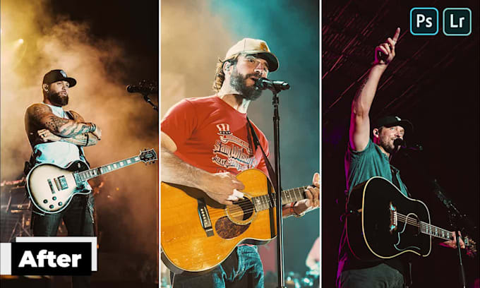 professionally edit your concert photos