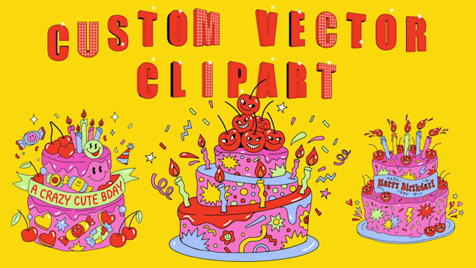 create custom hand drawn vector clipart sets