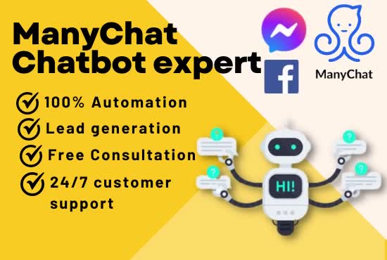 create a smart messenger chatbot, manychat bot, using manychat