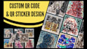 design unique qr code or stickers
