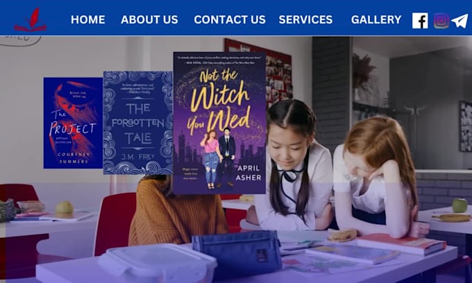 design a website for books ,ebook ,author , children book website