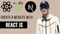 create a react js website or web app