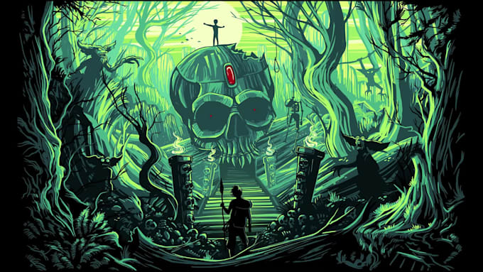 draw any concept art, digital illustration, digital painting, and portrait