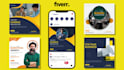 design creative social media posts for facebook or instagram