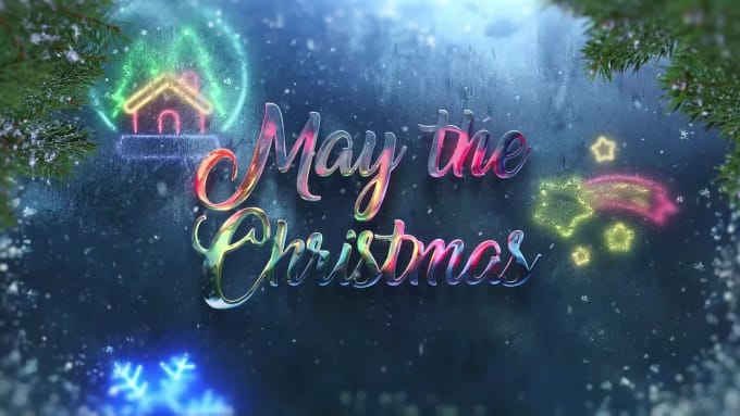 Create A Colorful Christmas Wishes Video With Your Business Logo By Roliweb Fiverr