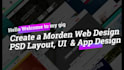 design a creative web layout, landing page PSD website