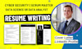 write cyber security, data science, data analyst resume, business analyst soc cv