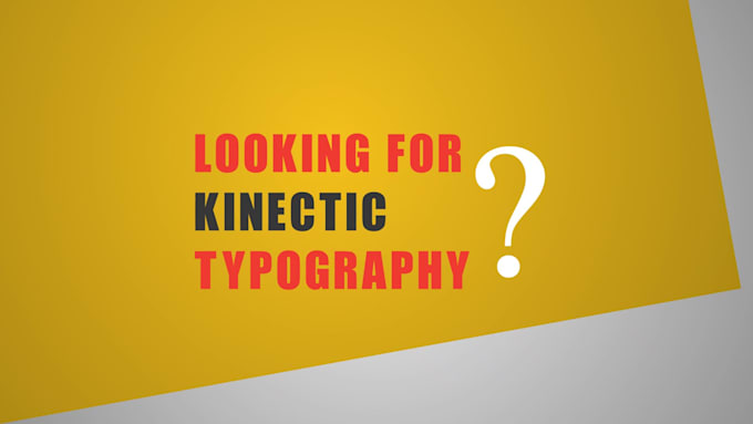 craft kinetic typography with text and motion animation