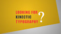 craft kinetic typography with text and motion animation