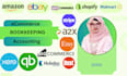 do ecommerce bookkeeping, accounting in quickbooks online and xero