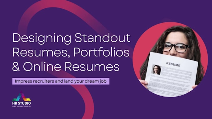 design professional resume, portfolio, or online resume