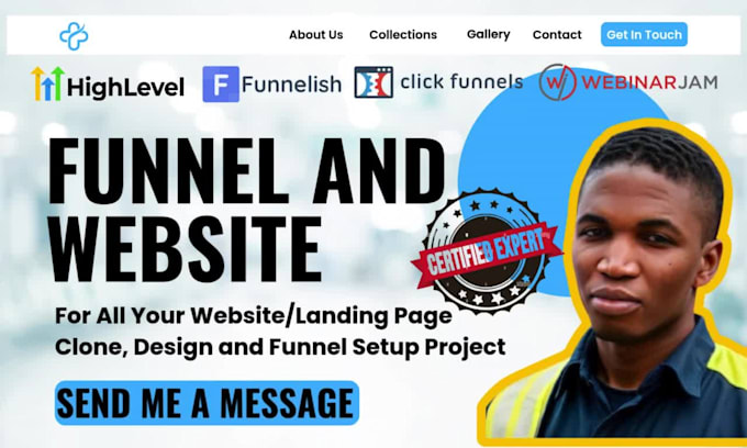build expert gohighlevel sales funnels and webinarjam landing pages ghl