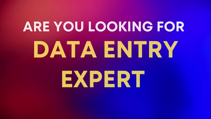 do fastest data entry on excel, data cleaning and formatting